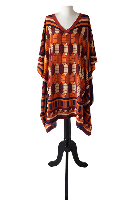   - Kaftan curto de viscose Modern Dubai- Scarf Me 