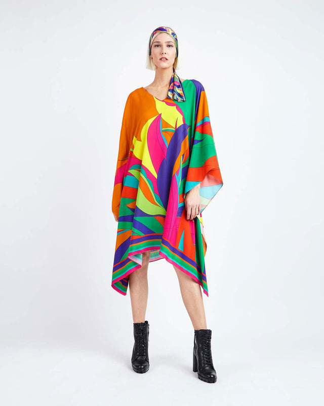   - Kaftan curto de viscose Neiva- Scarf Me 