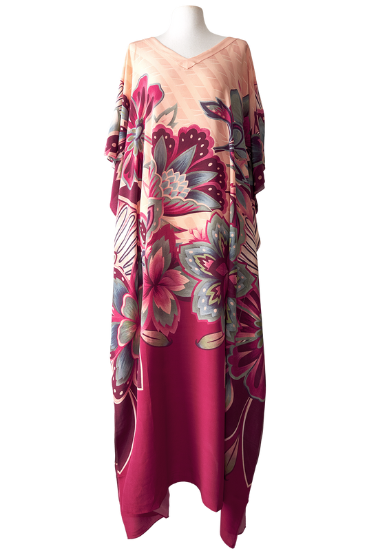   - Kaftan longo de seda Nyla- Scarf Me 