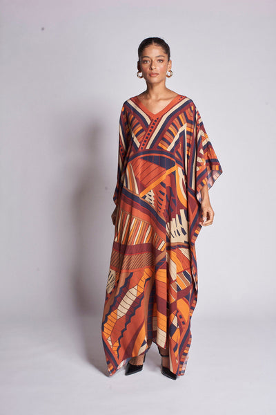   - Kaftan longo de viscose Modern Dubai- Scarf Me 