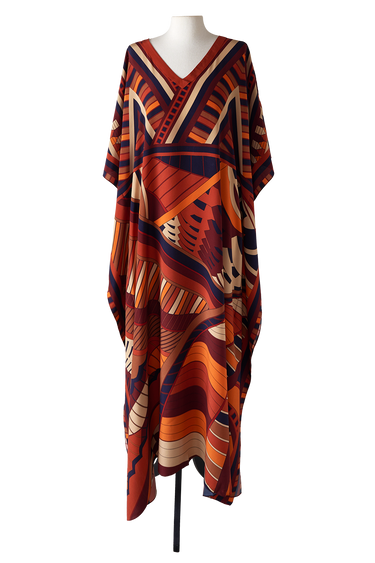   - Kaftan longo de viscose Modern Dubai- Scarf Me 