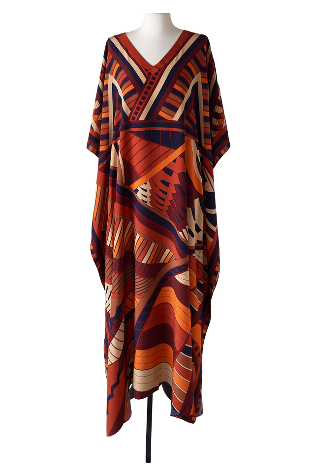   - Kaftan longo de viscose Modern Dubai- Scarf Me 