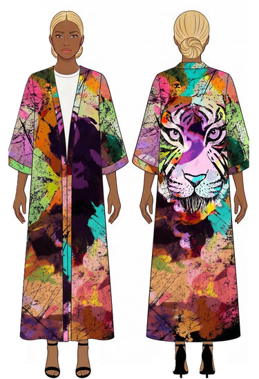 Kimono Tiger em linho