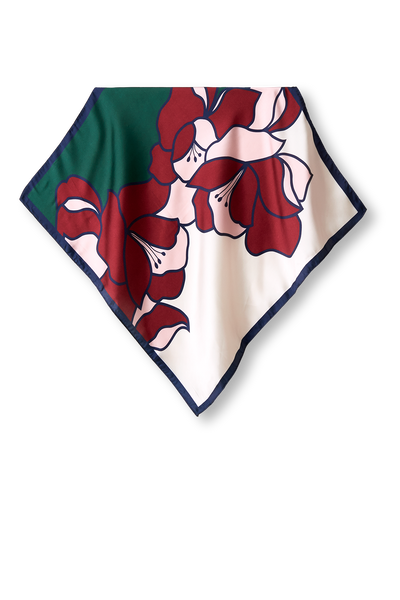   - LENÇO EMMA VERMELHO EM CETIM POLIÉSTER | 50X50CM- Scarf Me 