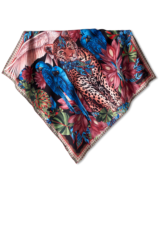   - LENÇO PANTANAL EM CETIM POLIÉSTER | 50X50CM- Scarf Me 