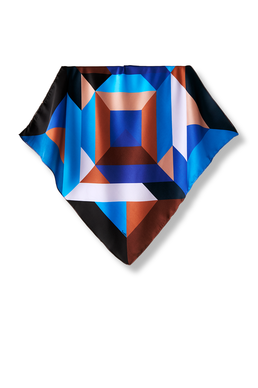   - LENÇO PYRAMID EM CETIM POLIÉSTER | 50X50CM- Scarf Me 