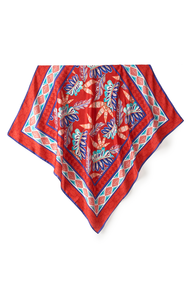   - Lenço Anya em cetim poliéster | 70x70cm- Scarf Me 