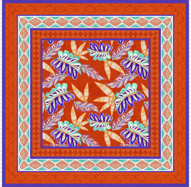   - Lenço Anya em cetim poliéster | 70x70cm- Scarf Me 