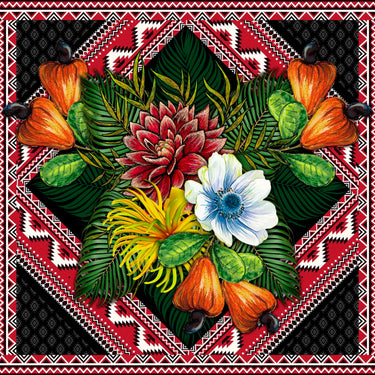   - Lenço Aretha em twill de seda | 90x90cm- Scarf Me 