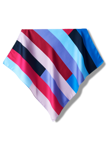   - Lenço Audrey lilás em cetim poliéster | 50x50cm- Scarf Me 