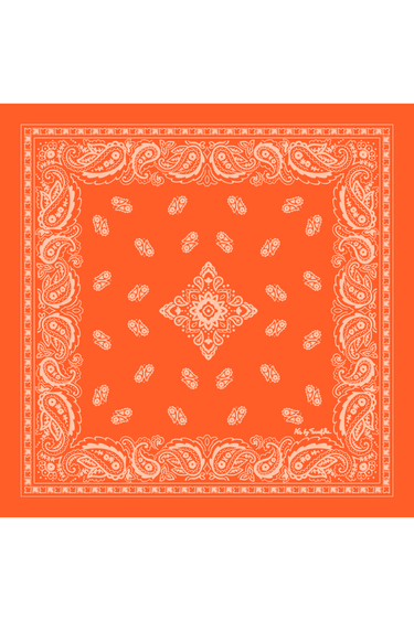 Bandana Clássico laranja em algodão | 65x65cm
