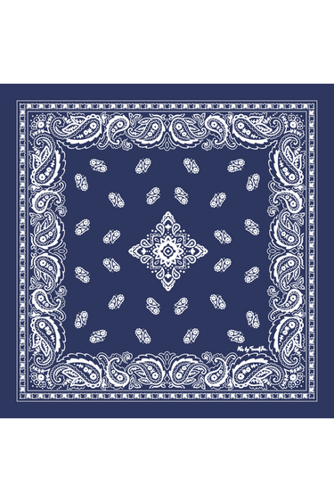Bandana Clássico azul marinho em algodão | 65x65cm