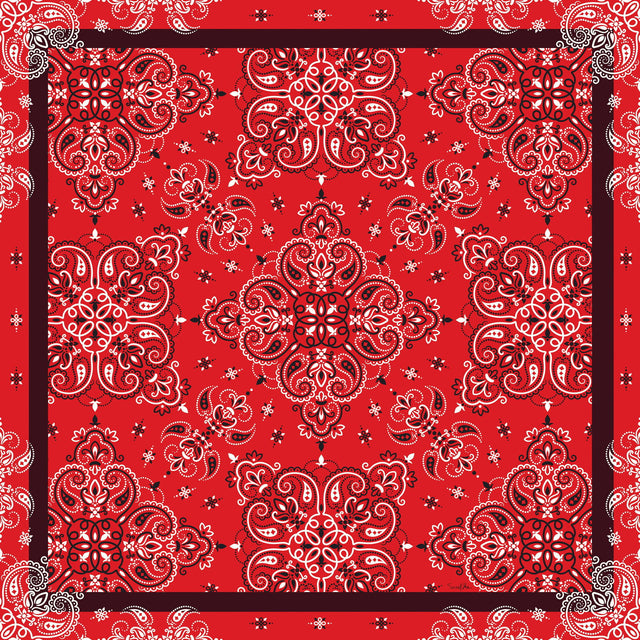   - Lenço Bandana Red em cetim poliéster | 90x90cm- Scarf Me 