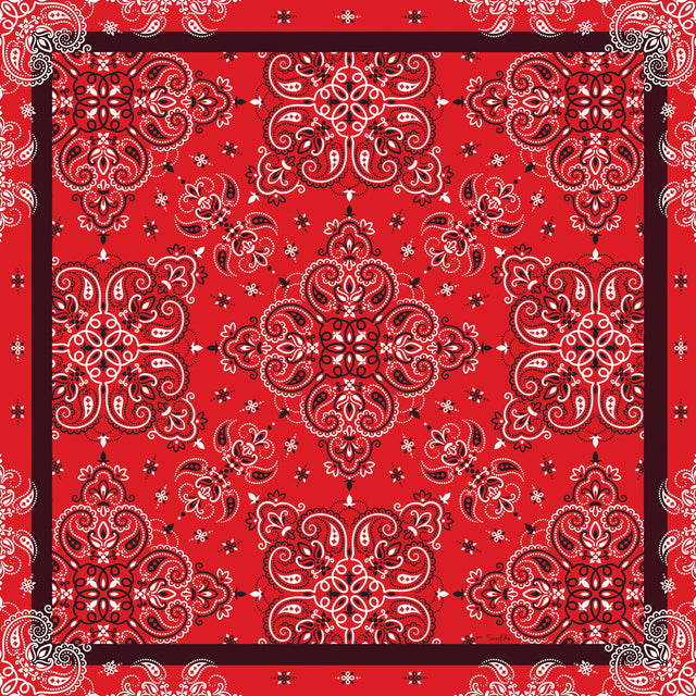   - Lenço Bandana Red em viscose | 90x90cm- Scarf Me 