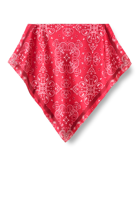   - Lenço Bandana pink em cetim de poliéster | 50x50cm- Scarf Me 