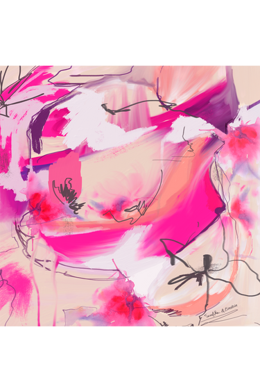 Lenço Bruma em cetim de seda | 40x40cm