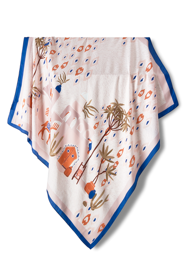   - Lenço Cairo em cetim poliéster | 90x90cm- Scarf Me 