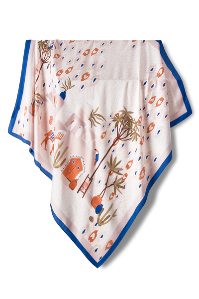   - Lenço Cairo em cetim poliéster | 90x90cm- Scarf Me 