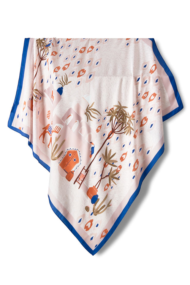   - Lenço Cairo em cetim poliéster | 90x90cm- Scarf Me 