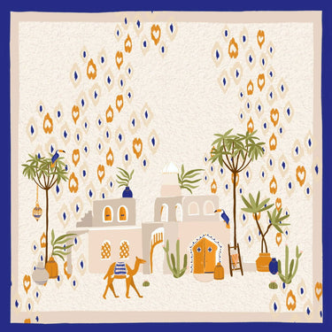   - Lenço Cairo em cetim poliéster | 90x90cm- Scarf Me 