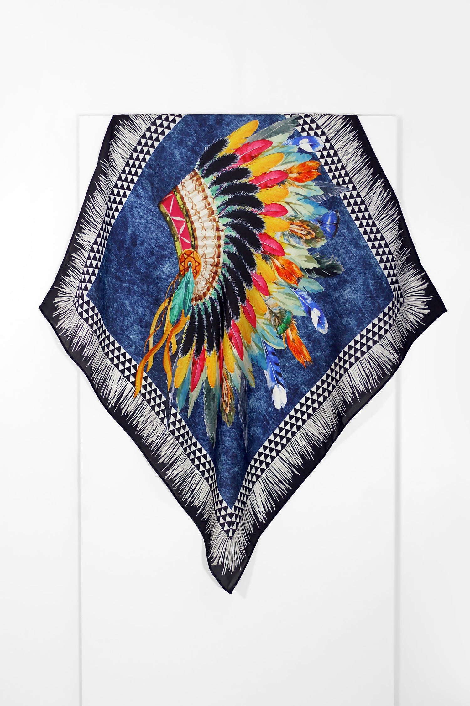   - Lenço Cherokee em cetim poliéster | 50x50cm- Scarf Me 