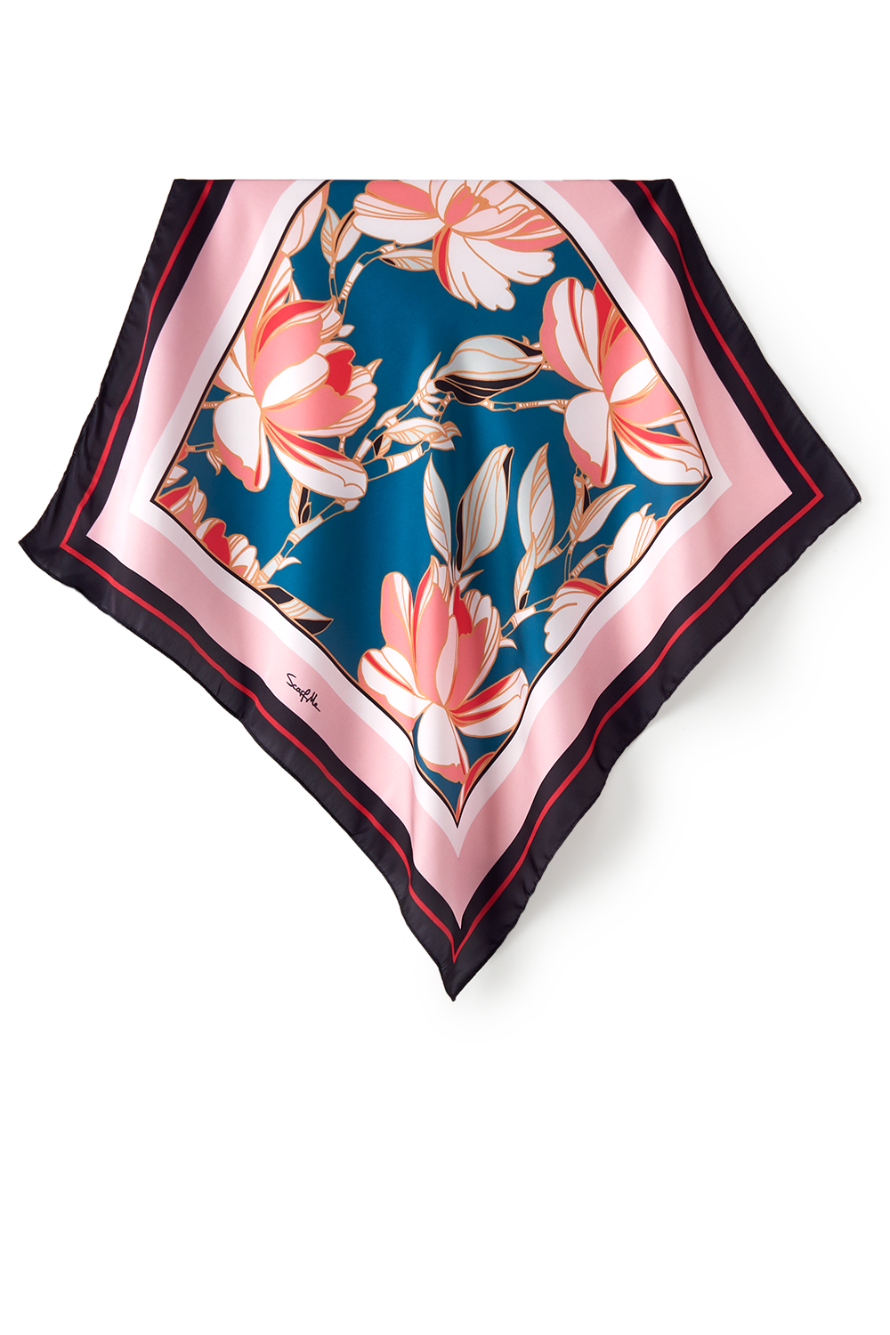 Eloara scarf in polyester satin | 50x50cm - Scarf Me