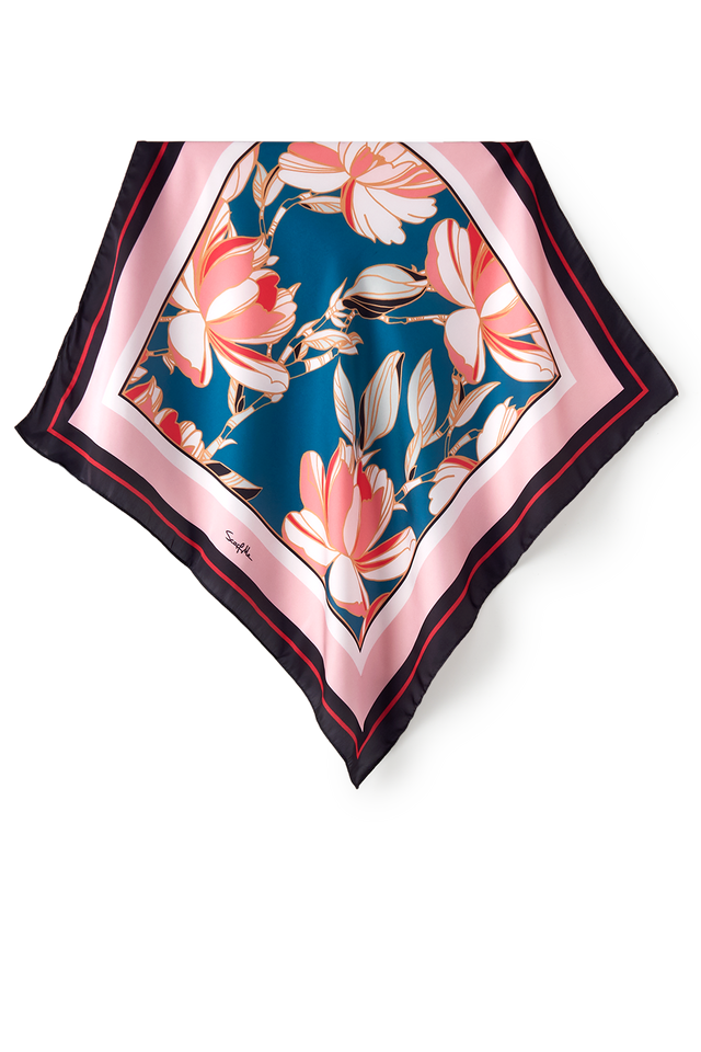   - Lenço Eloara em cetim poliéster | 50x50cm- Scarf Me 