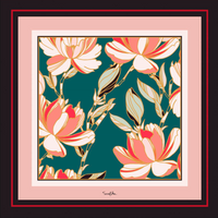 Eloara scarf in polyester satin | 50x50cm - Scarf Me