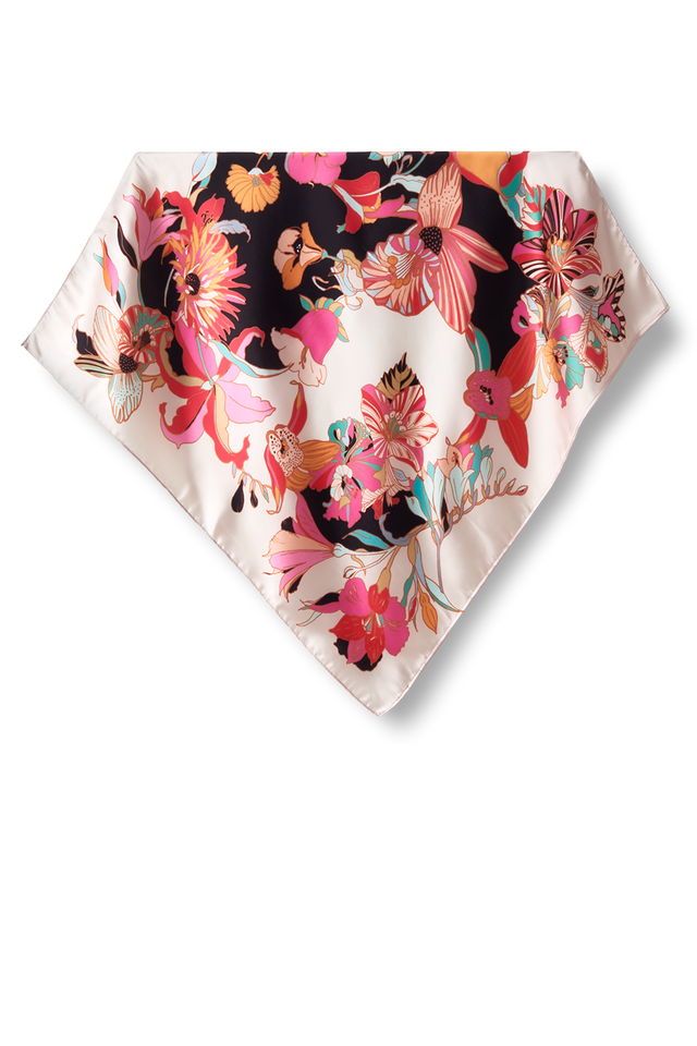   - Lenço Filipa em cetim poliéster | 50x50cm- Scarf Me 