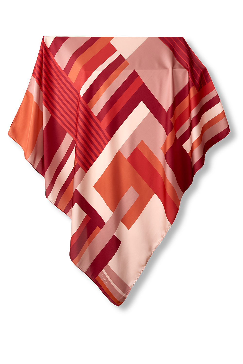 Geométrico Conceitual scarf in polyester satin | 90x90cm - Scarf Me
