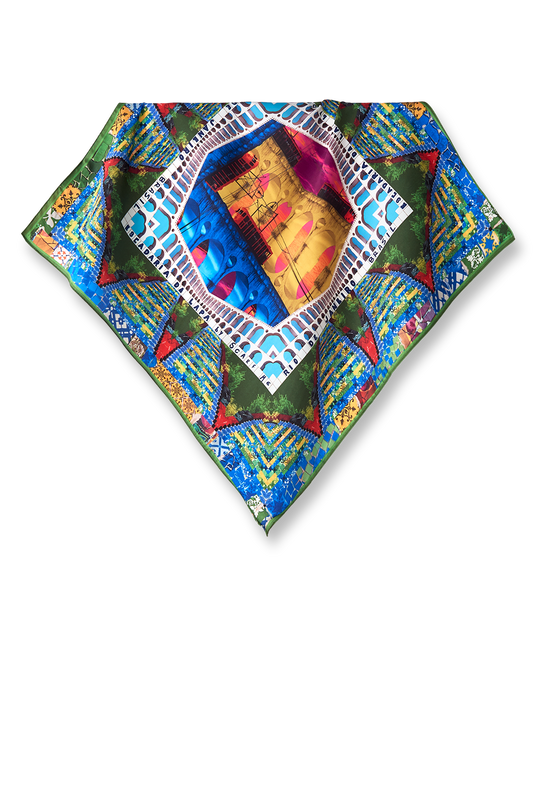   - Lenço Lapa em cetim poliéster | 50x50cm- Scarf Me 