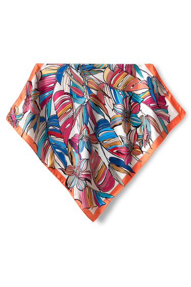   - Lenço Lívia em cetim poliéster | 50x50cm- Scarf Me 