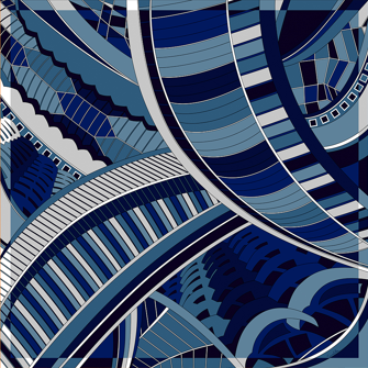   - Lenço Modern Dubai em cetim poliéster | 90x90cm- Scarf Me 