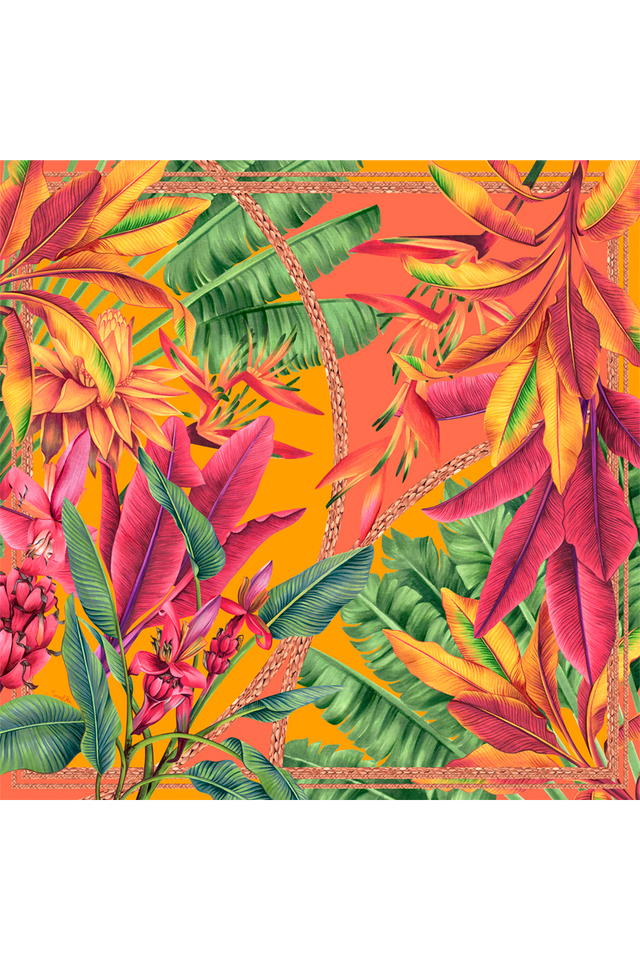   - Lenço Musa Velutina em cetim de poliéster | 70x70cm- Scarf Me 