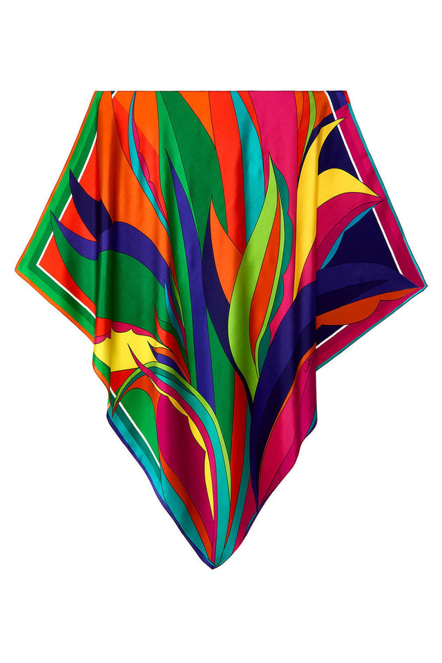   - Lenço Neiva em cetim de seda | 90x90cm- Scarf Me 