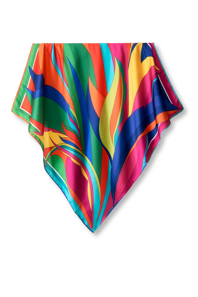   - Lenço Neiva em cetim poliéster | 70x70cm- Scarf Me 