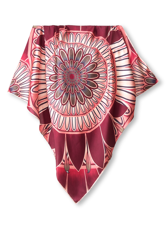   - Lenço Sumidade em cetim de poliéster | 90x90cm- Scarf Me 