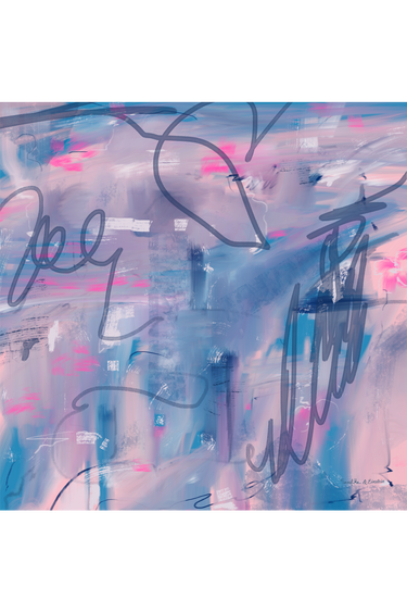 Lenço Ternura em cetim de poliéster | 50x50cm