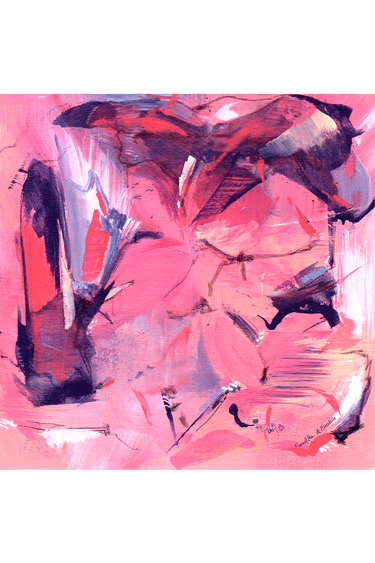 Lenço Vestígios em cetim de seda | 40x40cm