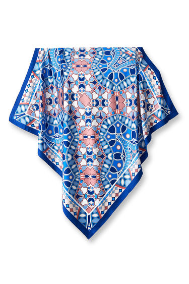   - Lenço Vitral Pucci em cetim poliéster | 90x90cm- Scarf Me 