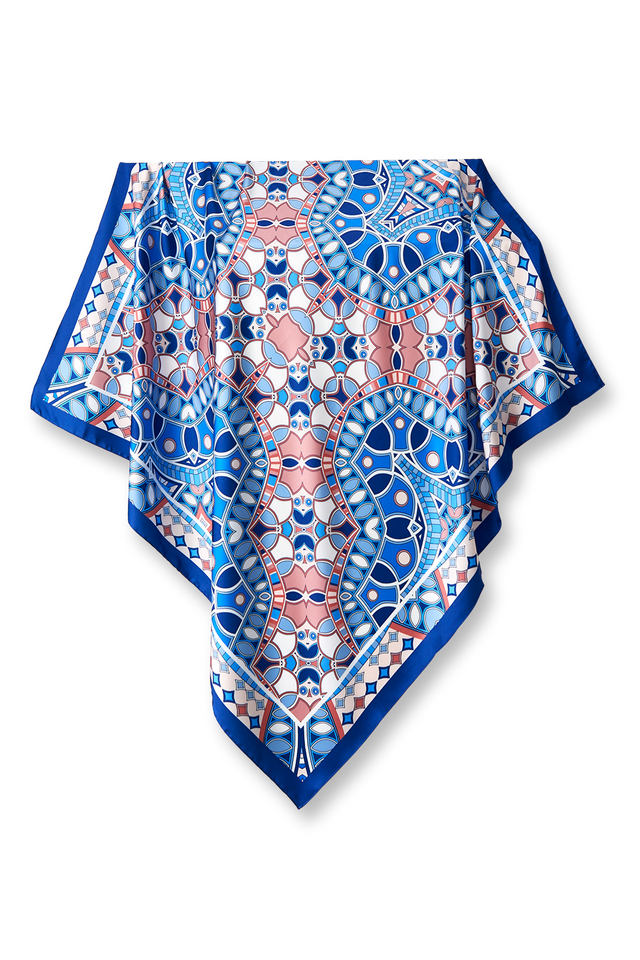   - Lenço Vitral Pucci em cetim poliéster | 90x90cm- Scarf Me 