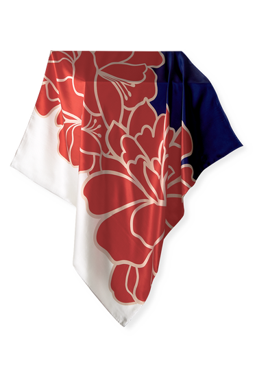VIVIANE SCARF 90X90 | SATIN SILK