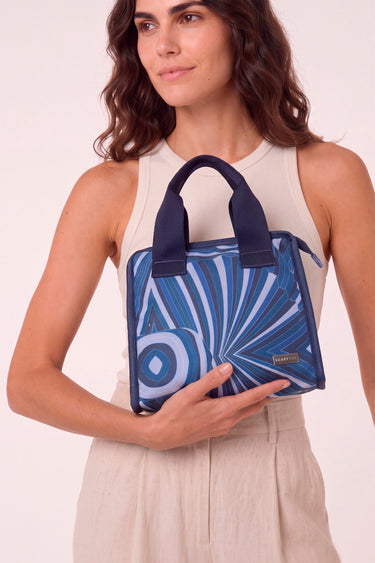 Lunch bag Tropical Gráfico azul