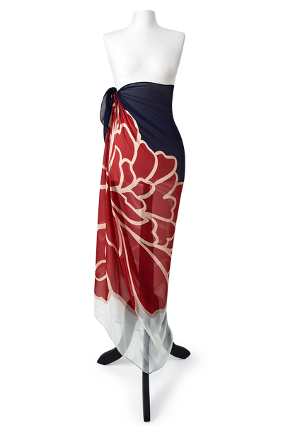   - Max lenço Viviane em mousseline de seda | 130x130cm- Scarf Me 