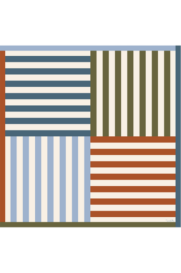 Lenço Pátio em cetim de poliéster | 90x90cm