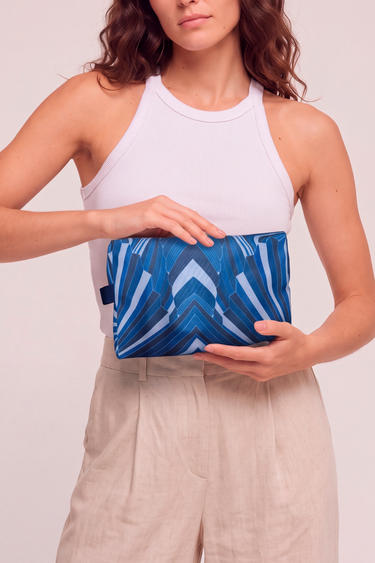 Kit Organizador Tropical Gráfico azul | 4 unidades