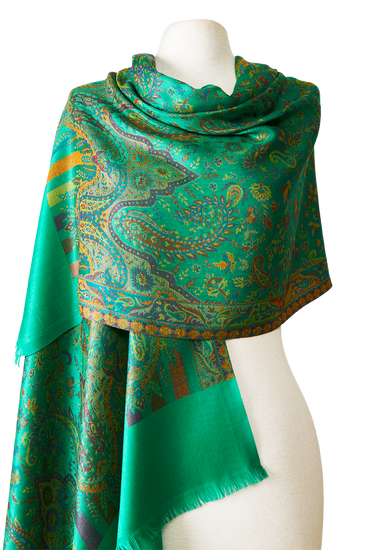 MODAL ARABESQUE PASHMINA WITH INDIAN SILK | 70X200CM 