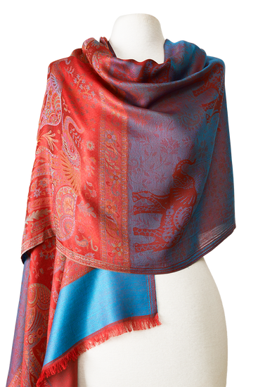 MODAL ARABESQUE PASHMINA WITH INDIAN SILK | 70X200CM 