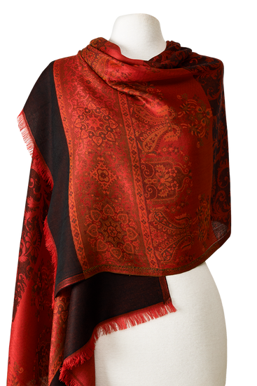 MODAL ARABESQUE PASHMINA WITH INDIAN SILK | 70X200CM 