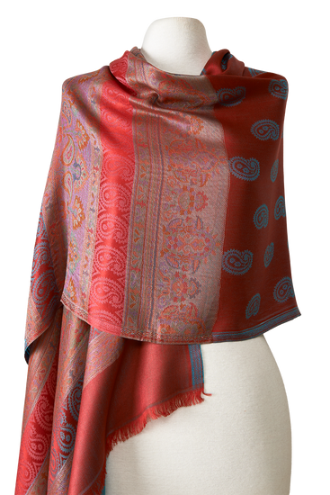 MODAL ARABESQUE PASHMINA WITH INDIAN SILK | 70X200CM 